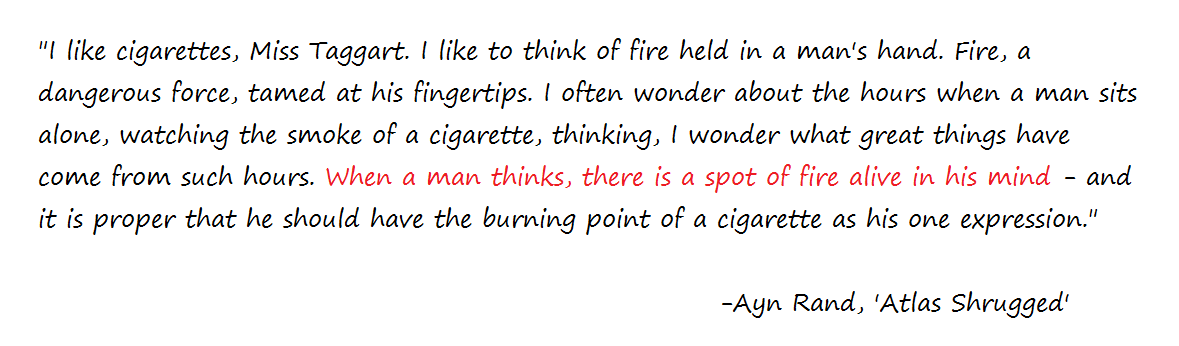 Cigarette - Ayn Rand