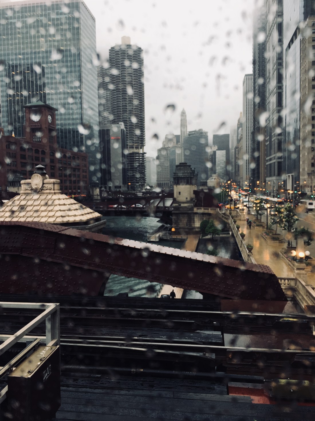 Chicago through the train