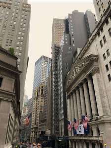 Wall Street buildings, New York City