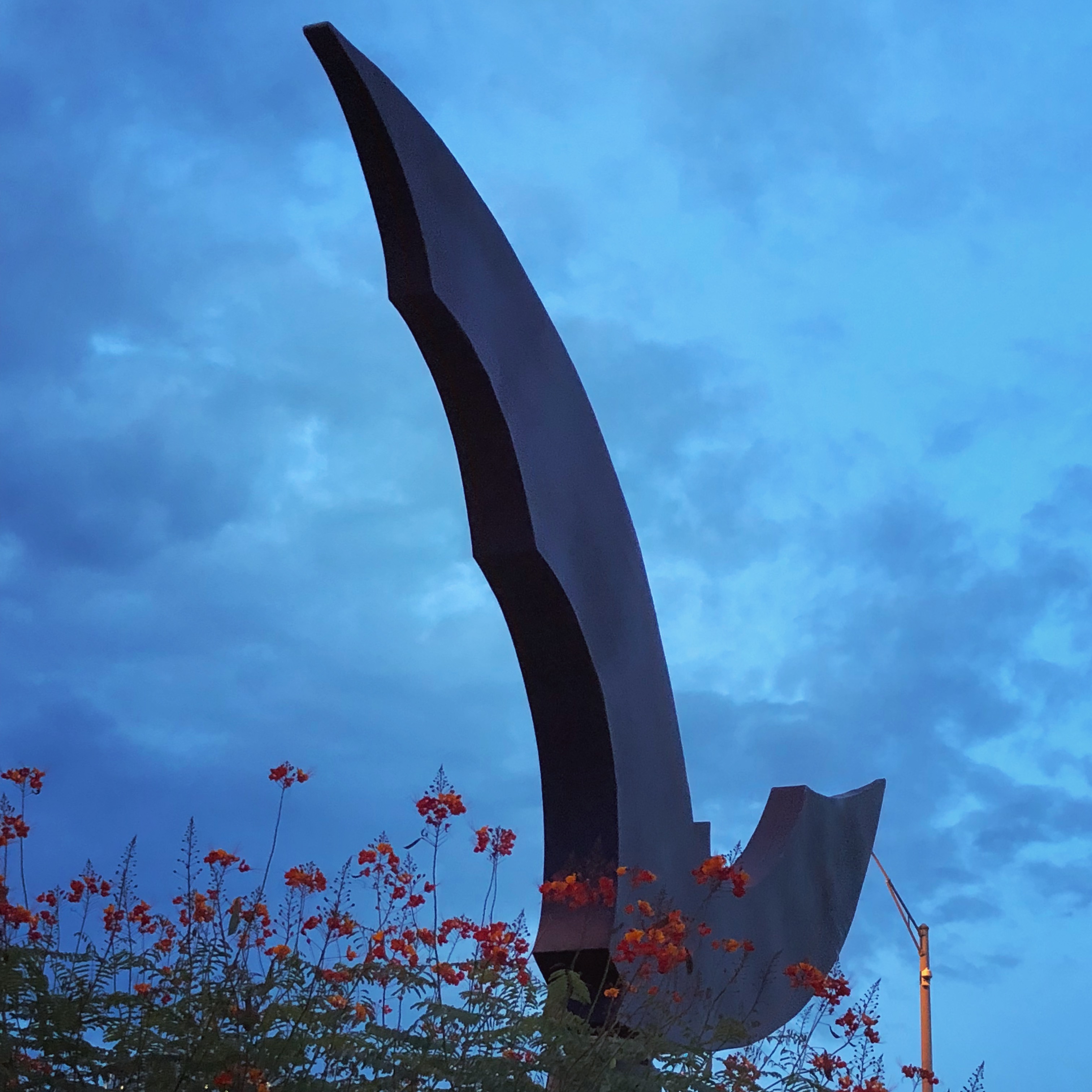 Bat monument near the congress bridge in Austin, Texas