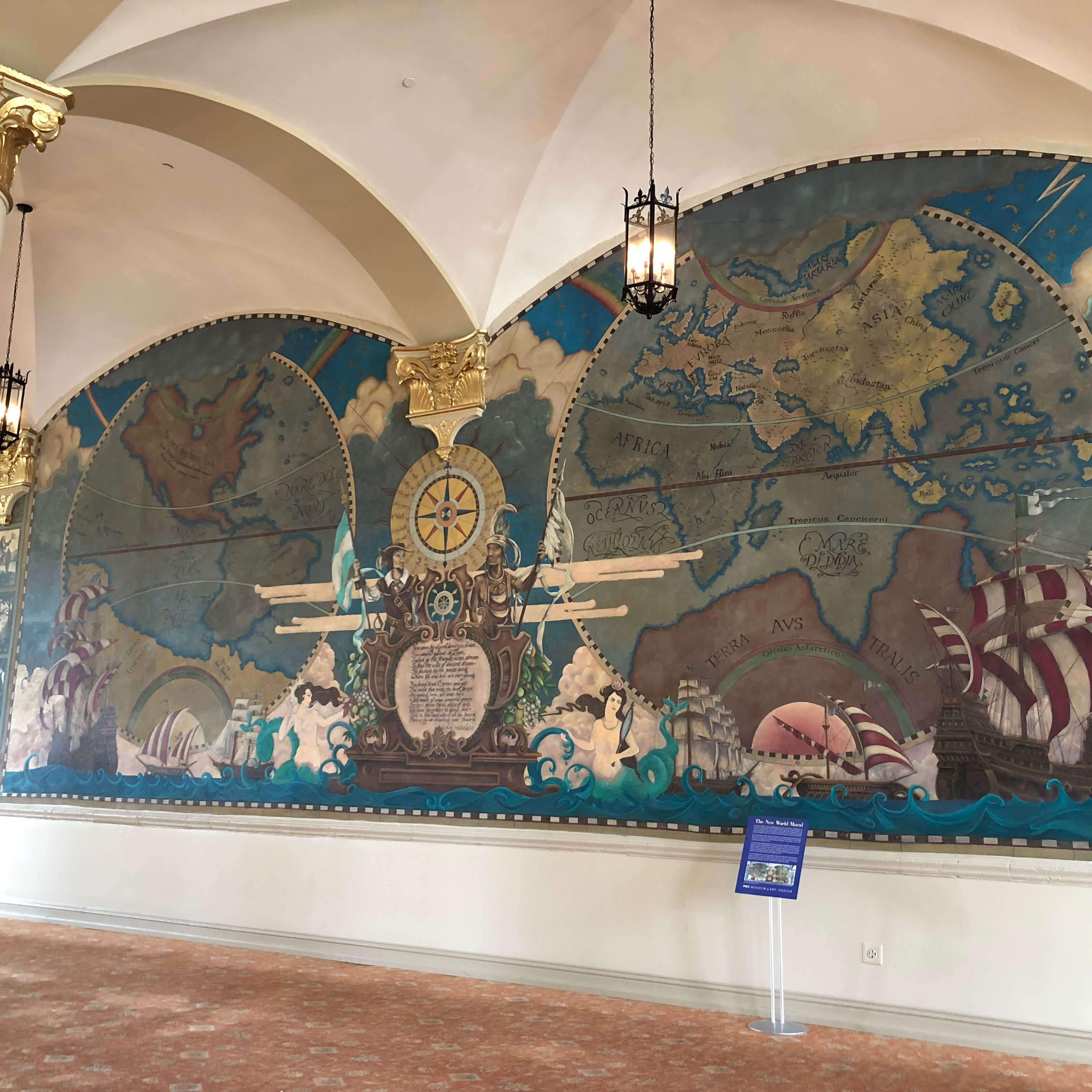 The New World Mural - The Freedom Tower, Miami