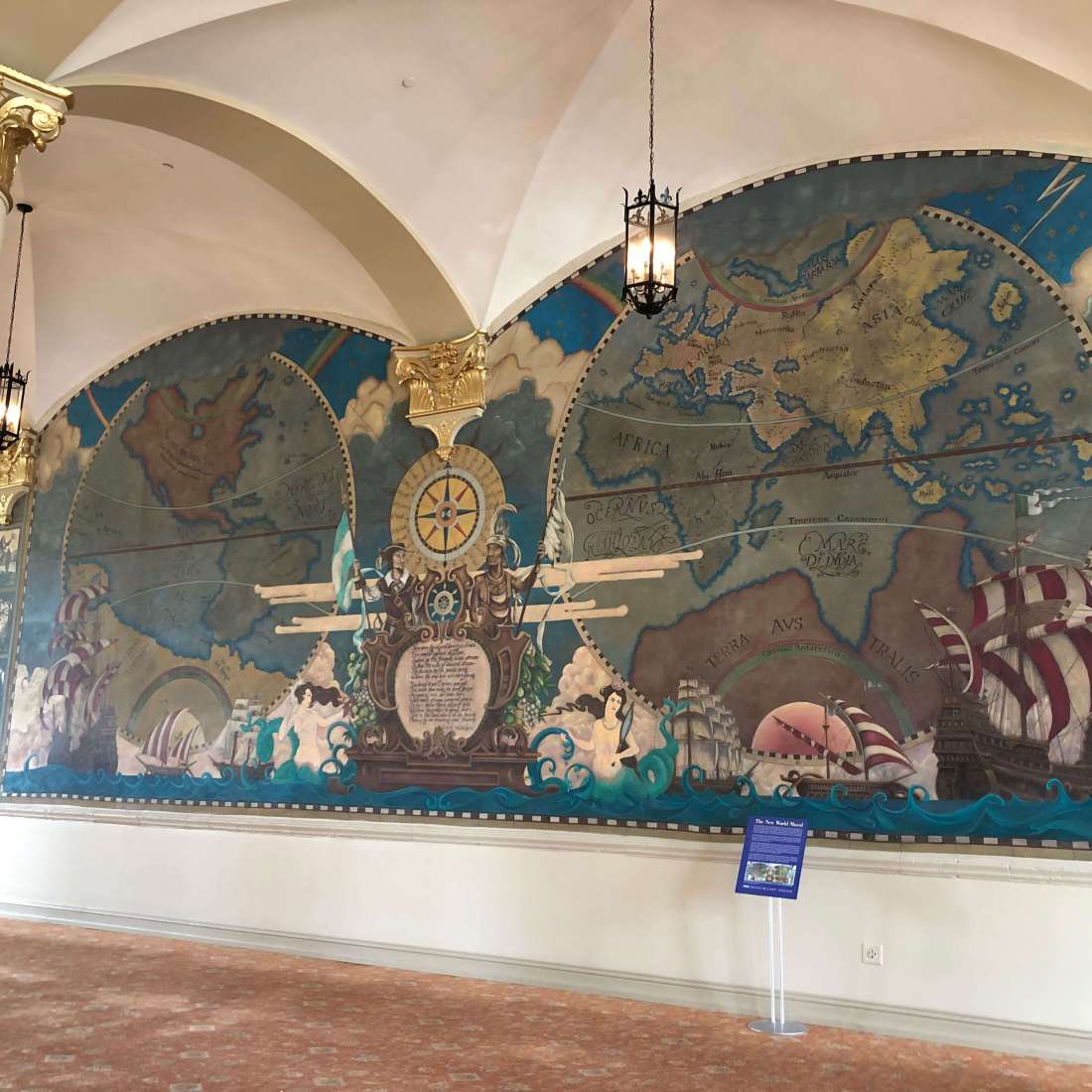 The New World Mural - The Freedom Tower, Miami