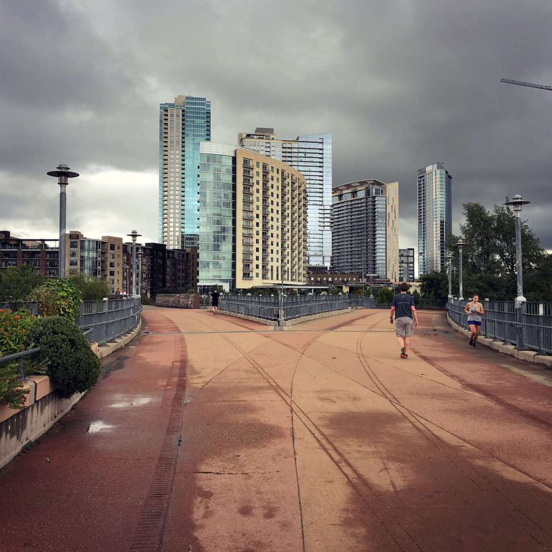 Colorado River bridge in Austin, Texas