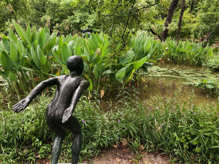 Diver - a sculpture at the Umlauf sculpture garden and museum, Austin, Texas
