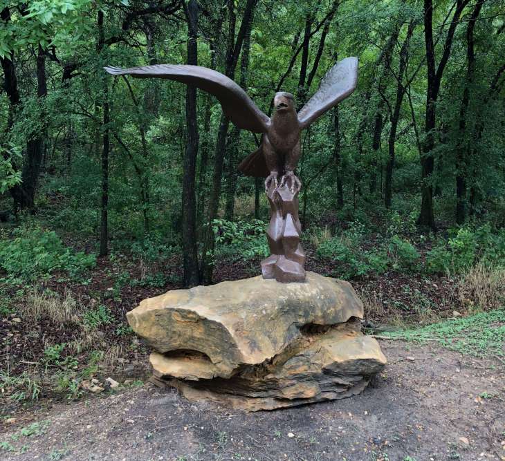 Eagle - a sculpture at the Umlauf sculpture garden and museum, Austin, Texas