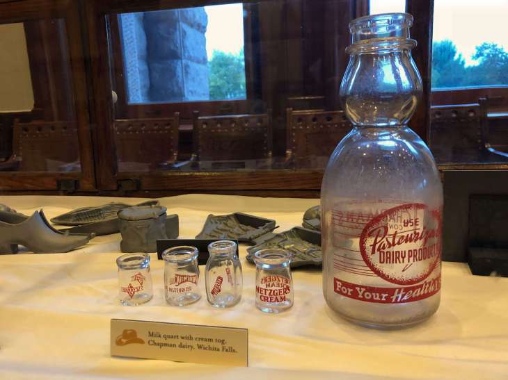 Artefacts on display at the Texas State Capitol in Austin
