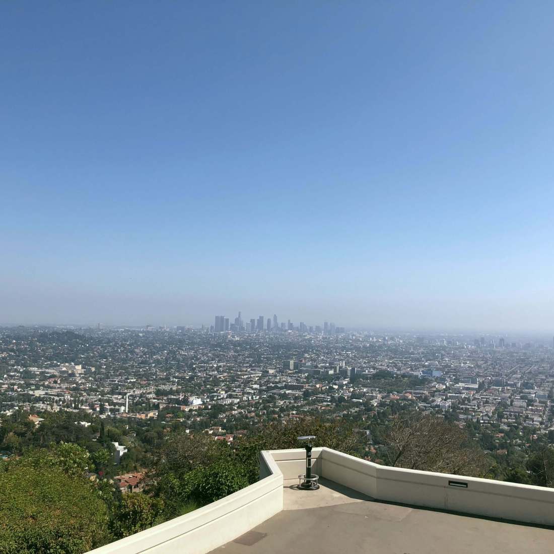 Los Angeles skyline as seen from the Griffith Observatory