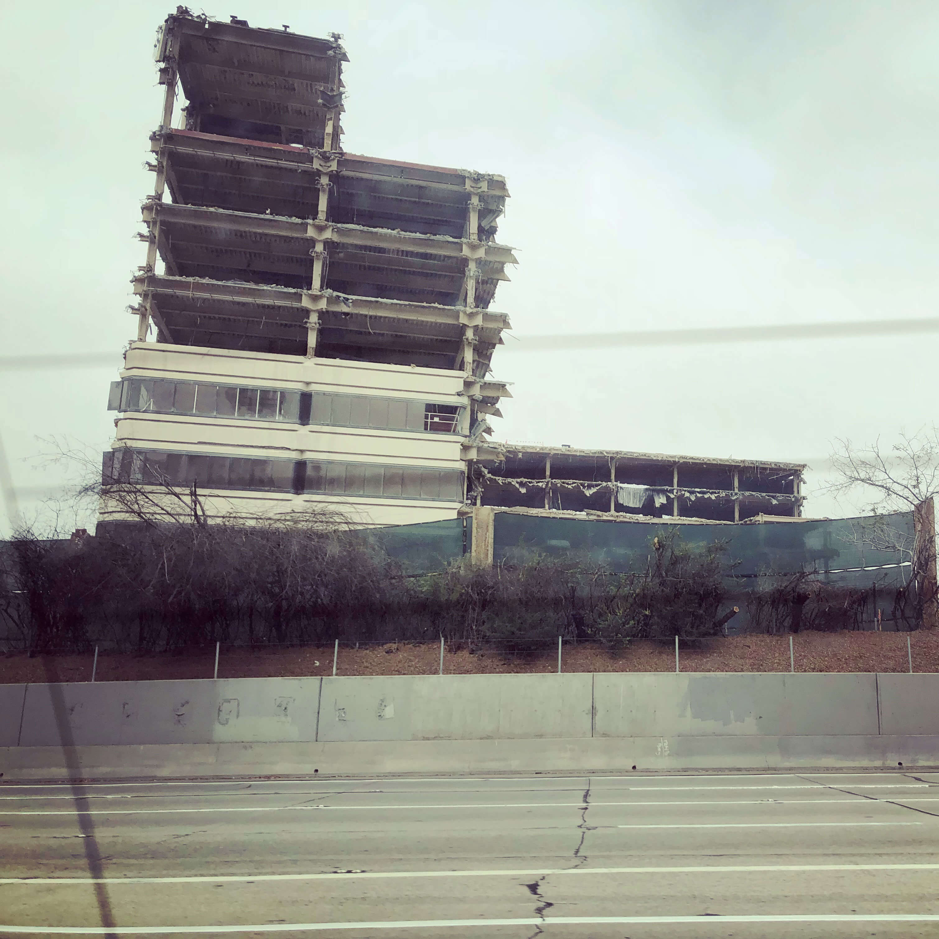 Broken down building in downtown Los Angeles, California