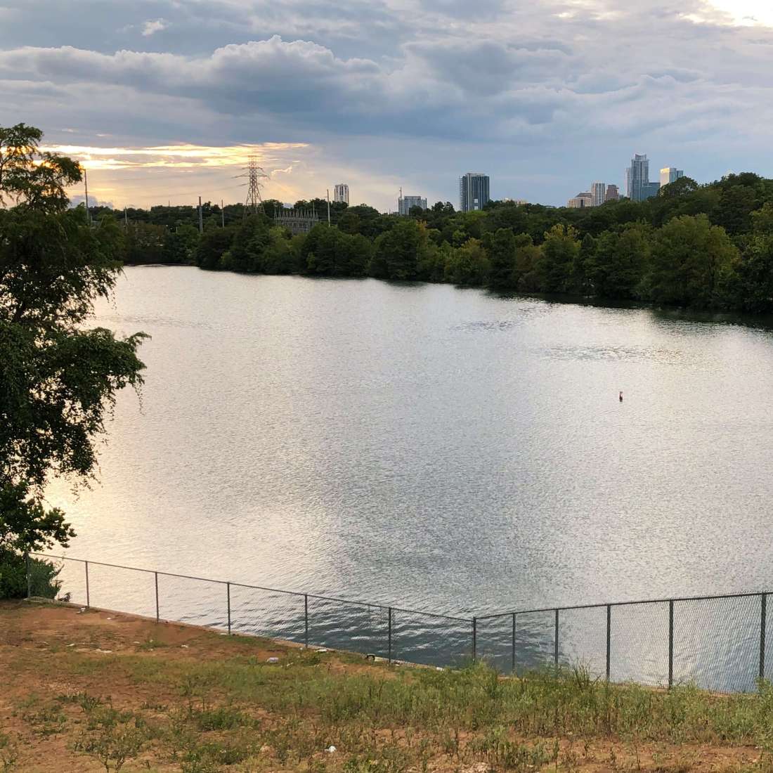 Colorado river as seen from the Austin bridge