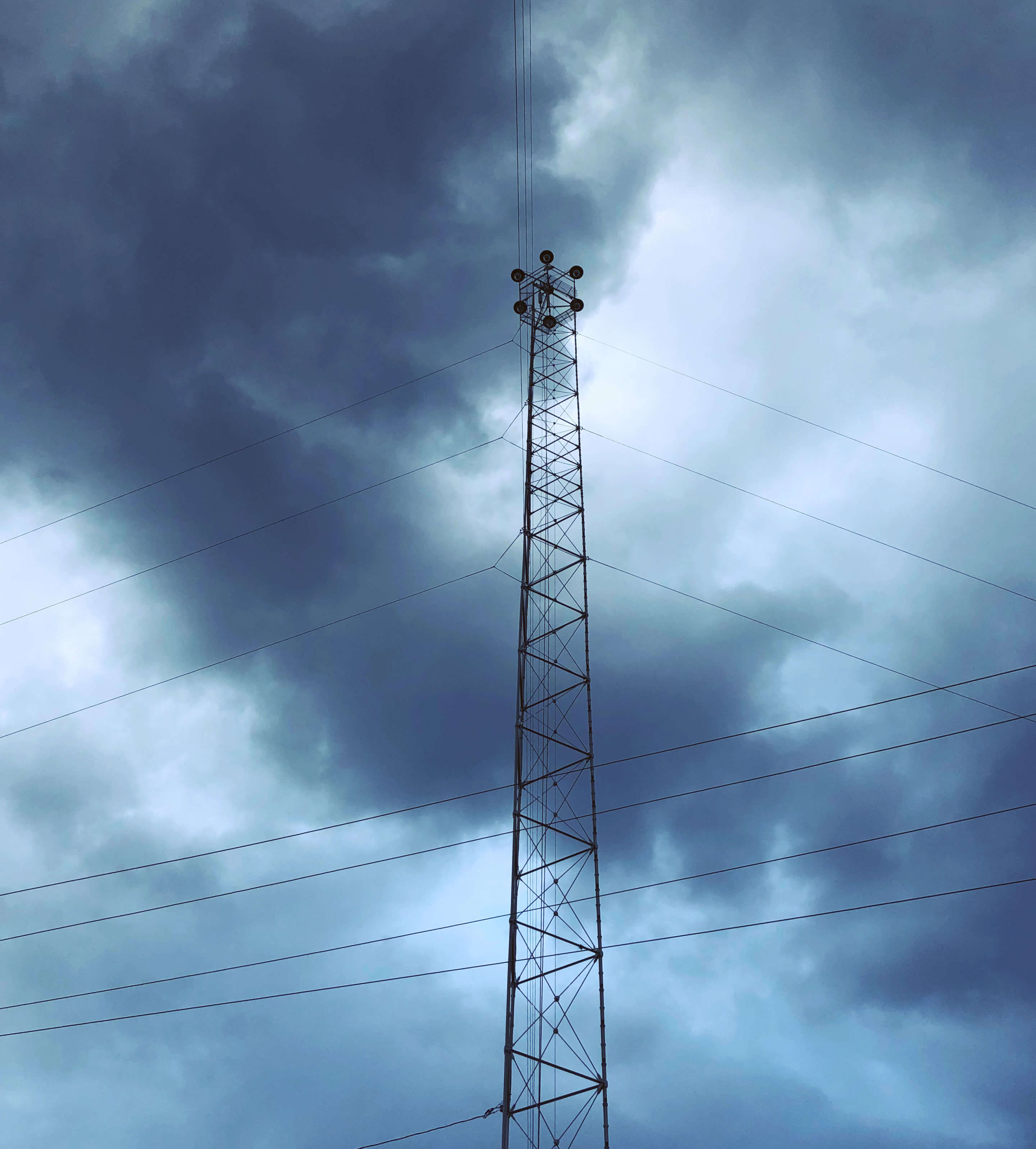 Moonlight tower in Austin, Texas