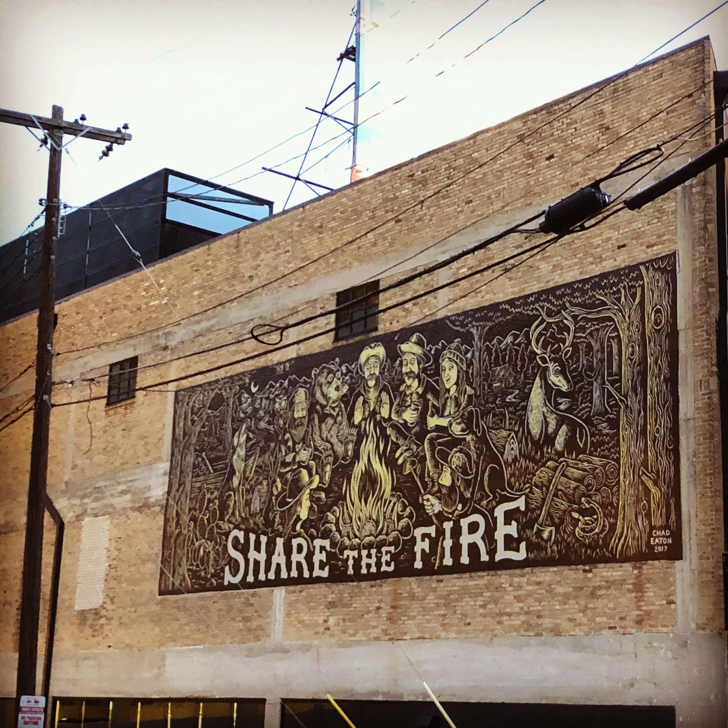 Street mural in Austin, Texas