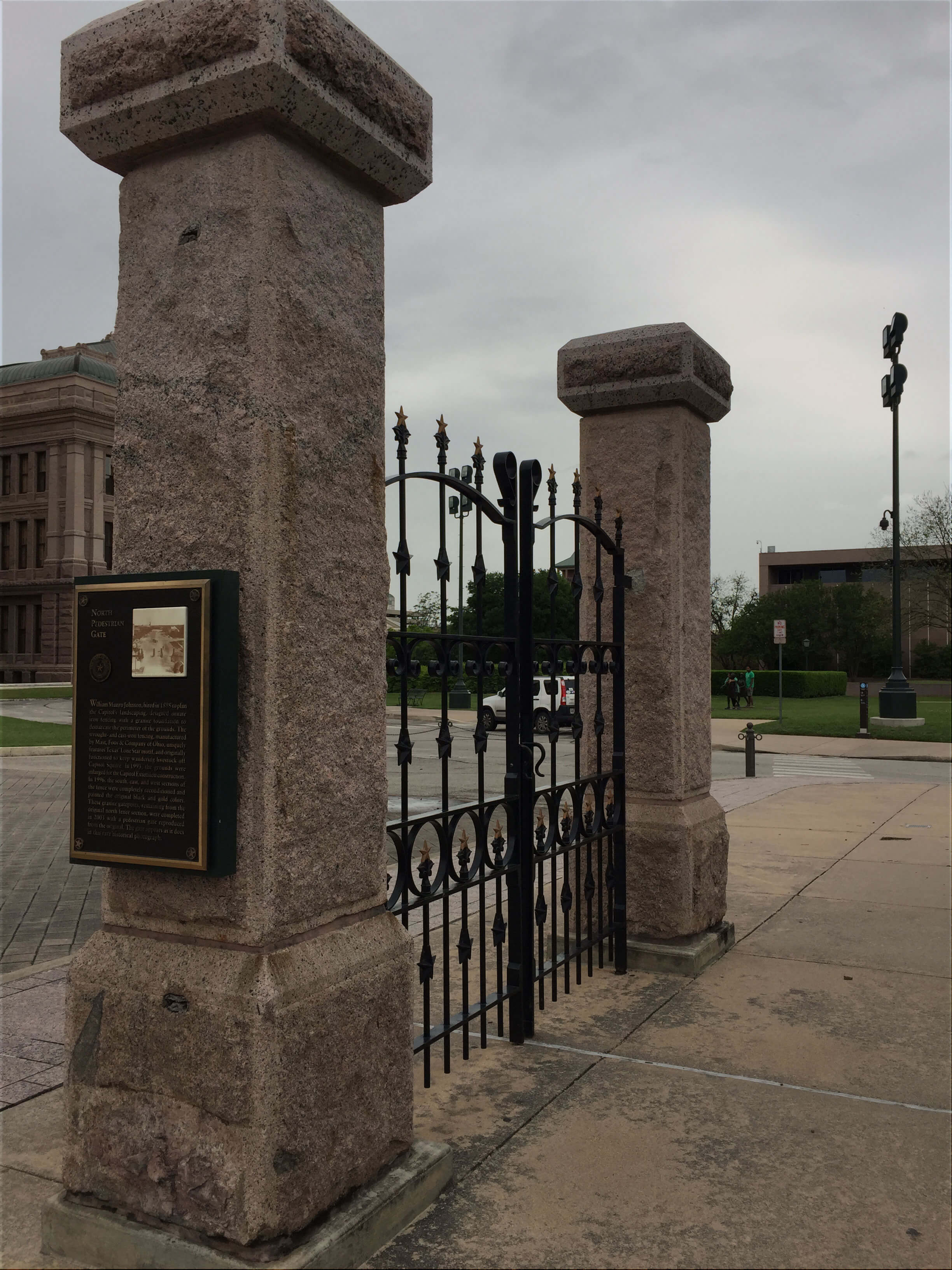 North pedastrian gateway - State Capitol of Texas in Austin