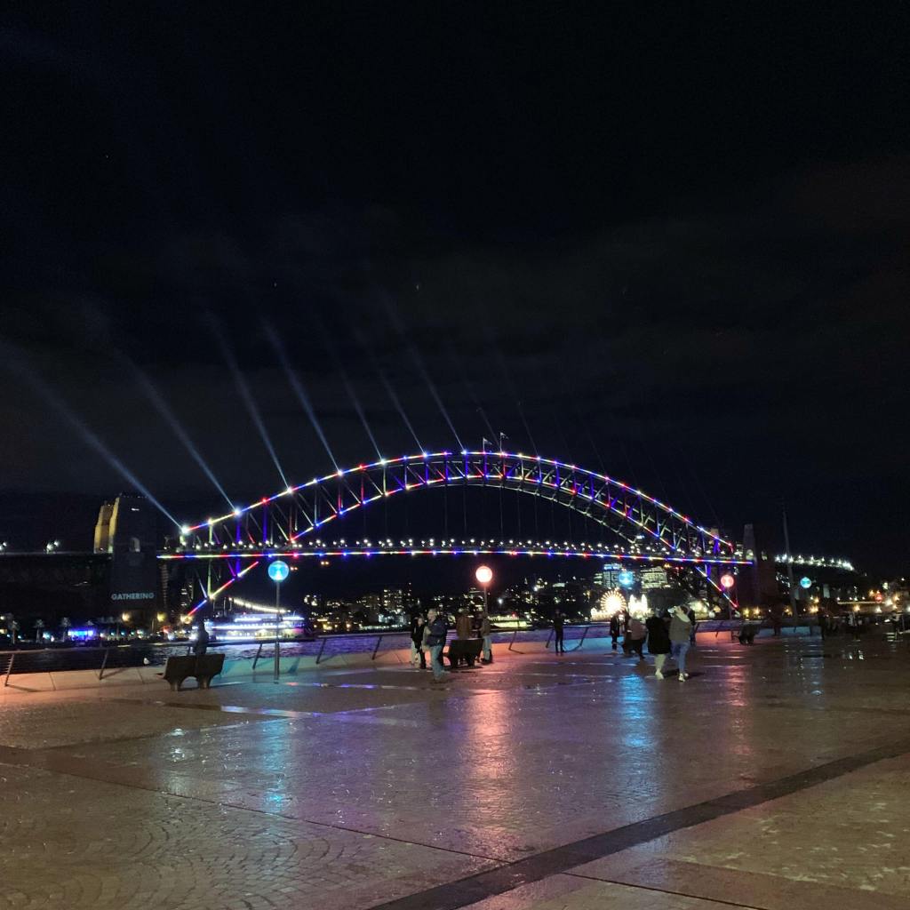 Sydney Harbour Bridge during Vivid Sydney