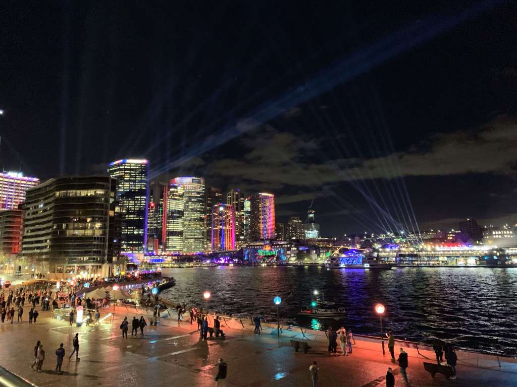 Sydney Harbour during Vivid Sydney
