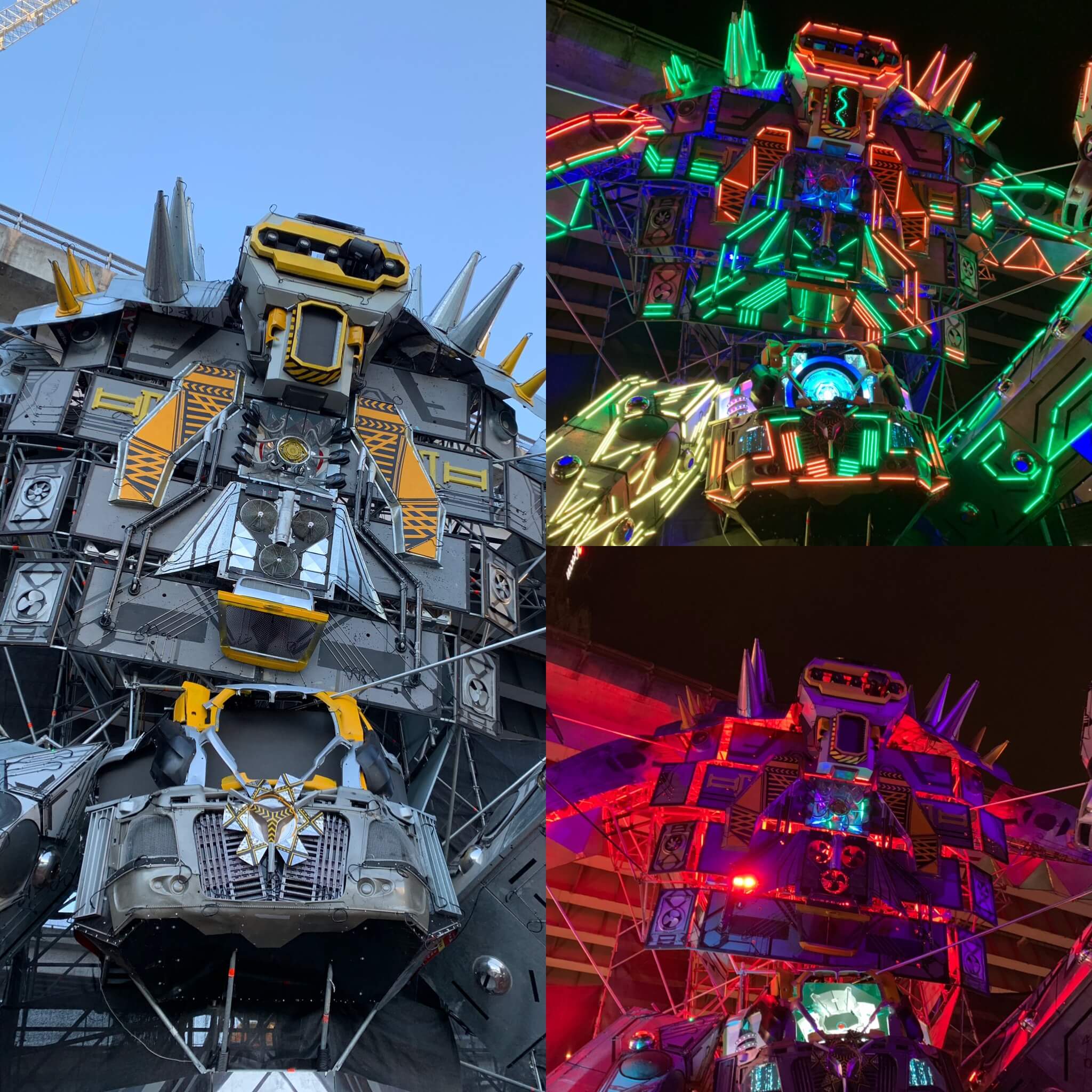Vivid Sydney displays during the day and night