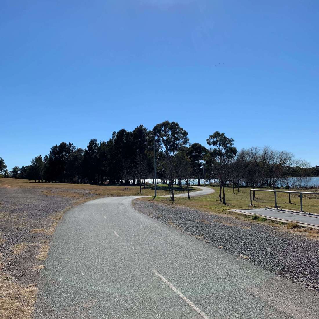 Walk by the lake, Canberra