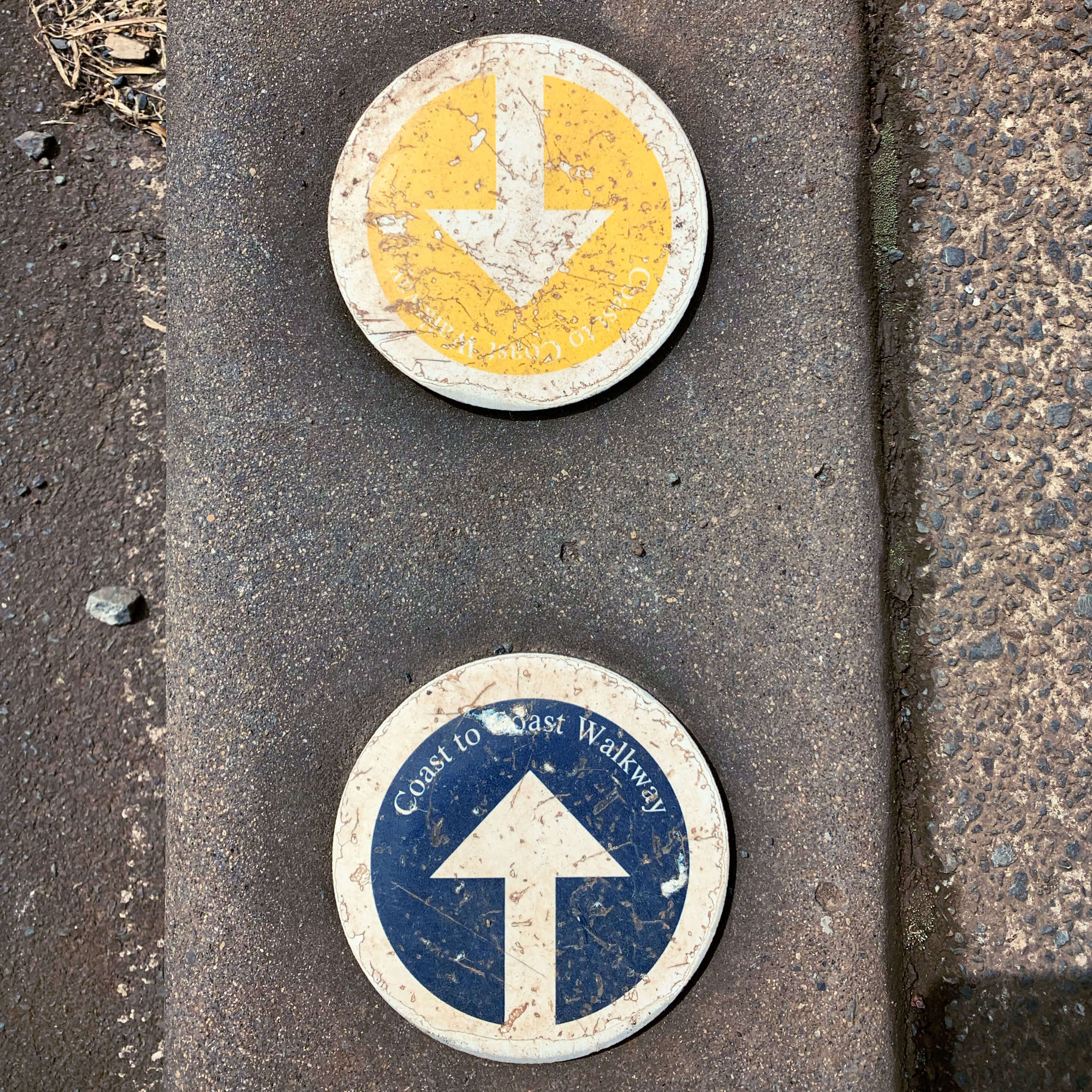 Coast to Coast Walkway sign at Mount Eden, Auckland