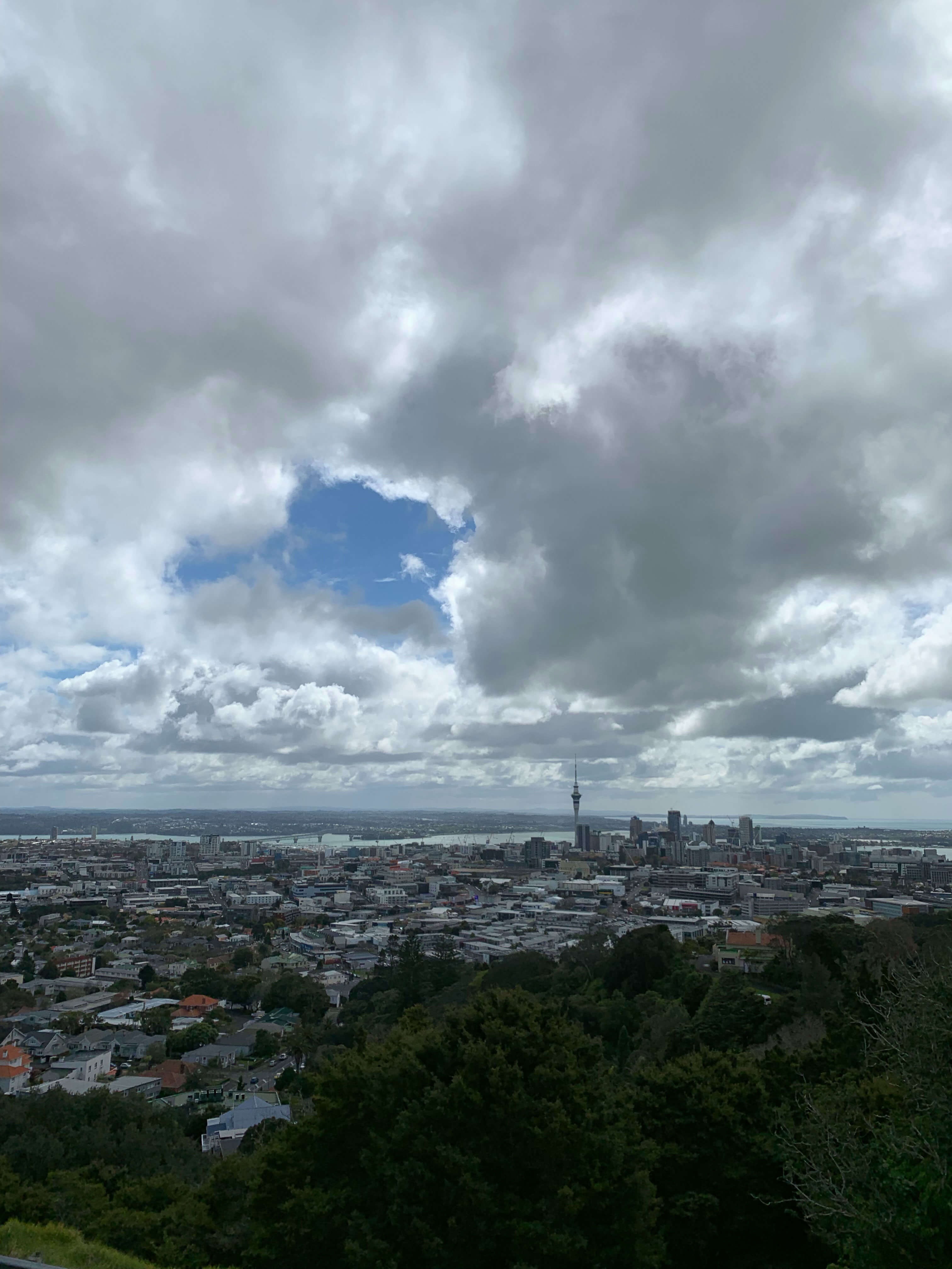 View from Mount Eden, Auckland
