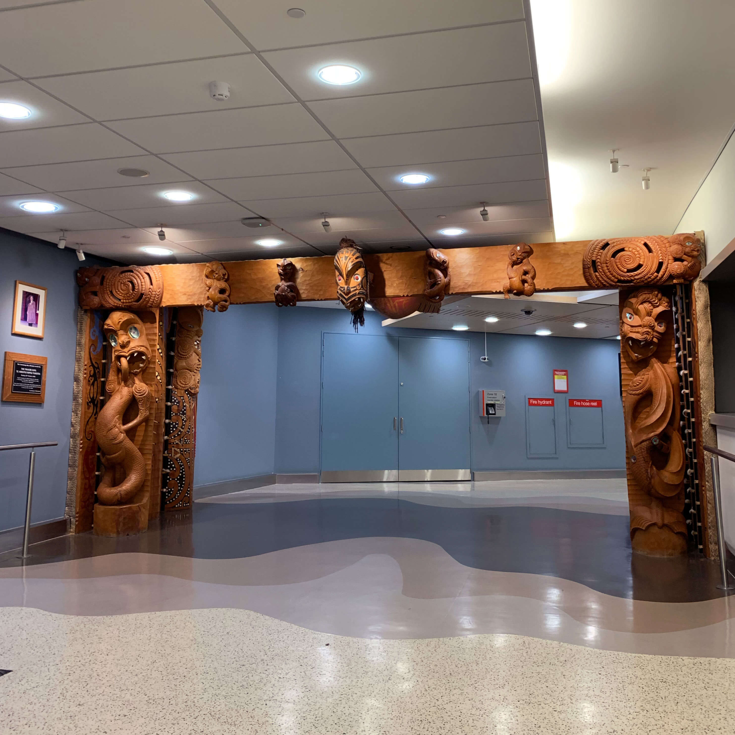 Welcome to Auckland - airport entrance