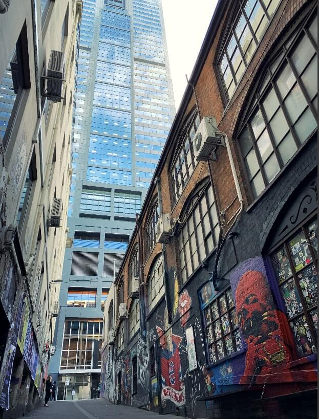 Graffiti in AC/DC Lane, Melbourne
