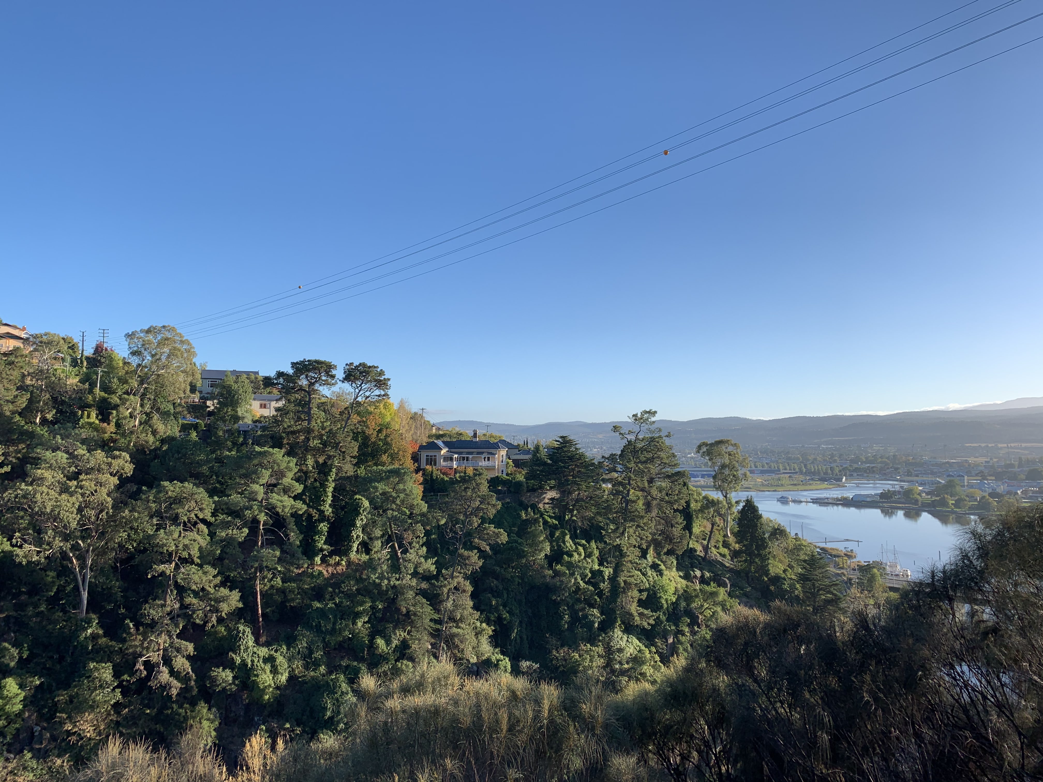 View of the South Esk River from the Zig Zag Trail, Launceston, Tasmania